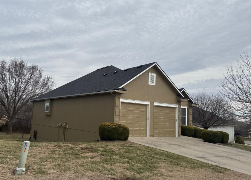 Roofline and gutter work on a Kansas City home
