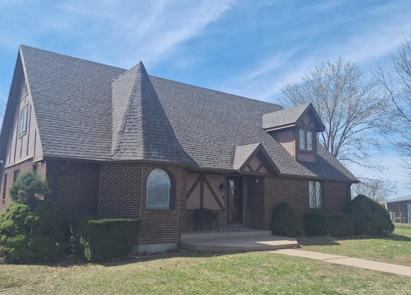 Completed roofing work in the Kansas City area